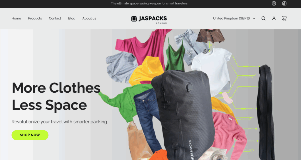 jaspacks bags for travelling
